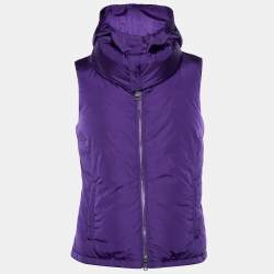 Prada Sport Purple Synthetic Hooded Sleeveless Gilet XS