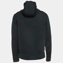 Prada Sport Black Logo Print Double Technical Jersey Hoodie XL