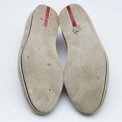 Prada Sport Beige Suede Slip On Sneakers Size 45.5