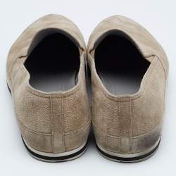 Prada Sport Beige Suede Slip On Sneakers Size 45.5