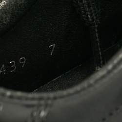 Prada Sport Black Leather Low Top Sneakers Size 41