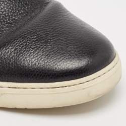 Prada Sport Black Leather Slip On Sneakers Size 40.5