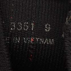 Prada Sport Black Knit Fabric High Top Sneakers Size 43