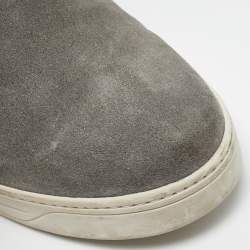 Prada Sport Grey Suede Slip On Sneakers Size 38.5