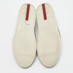 Prada Sport Grey Suede Slip On Sneakers Size 38.5