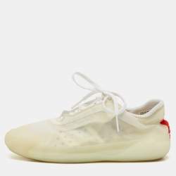 Prada Sport x Adidas Cream Mesh and Rubber ,Luna Rosa Sneakers Size 41.5