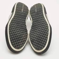 Prada Sport Black Leather Brogue Slip On Sneakers Size 43