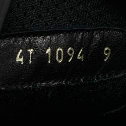 Pre Owned Prada Sport Black Leather High Top Sneakers Size 43