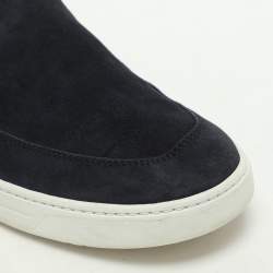 Pre Owned Prada Sport Navy Blue Suede Slip On Loafers Size 42
