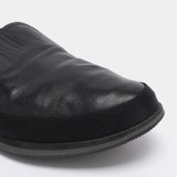 Pre Owned Prada Sports Black Leather Scrunch Slip On Sneakers Size 45
