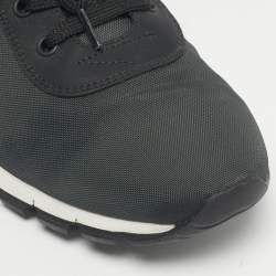 Pre Owned Prada Sport Grey/Black Canvas  Trainer Lace Up Sneakers Size 43