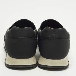 Pre Owned Prada Sport Size 39 Black Canvas Slip On Sneakers