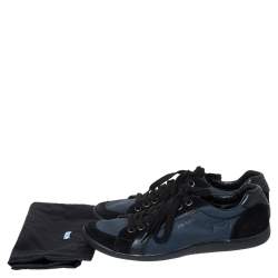 Pre Owned Prada Sport Blue Suede and Nylon Low Top Sneakers Size 42