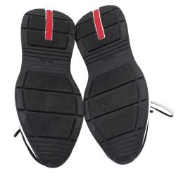 Pre Owned Prada Sport Black Knit Fabric Athletic Sneakers Size 40.5 