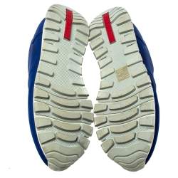 Pre Owned Prada Sport Blue Nylon Slip On Sneakers Size 39.5 