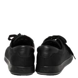 Pre Owned Prada Sports Black Nylon Lace Up Low Top Sneakers Size 42.5