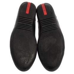 Pre Owned Prada Sport Black Leather Low Top Sneakers Size 41