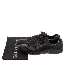 Pre Owned Prada Sport Black Leather Low Top Sneakers Size 41