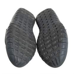 Pre Owned Prada Sport Black/Blue Nylon And Rubber Velcro Strap Low Top Sneakers Size 44