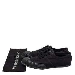 Prada Sport Black Canvas Low Top Sneakers Size 41
