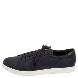 Pre Owned Prada Sport Navy Blue  Lace Low Top Sneakers Size 45