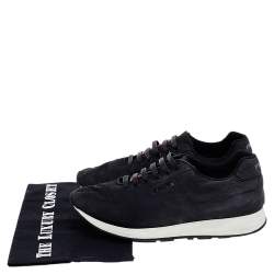 Pre Owned Prada Sport Black Nylon Low Top Sneakers Size 38.5