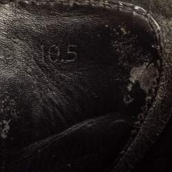 Pre Owned Prada Black Leather Brogue-Oxford Sneakers Size 44.5