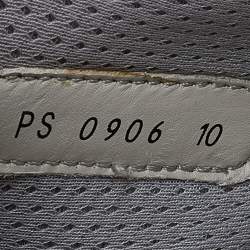 Pre Owned Prada Sport Grey/Purple Mesh And Patent Leather Low Top Sneakers Size 44