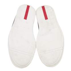 Pre Owned Prada Sport Black Leather Slip On Sneakers Size 42.5