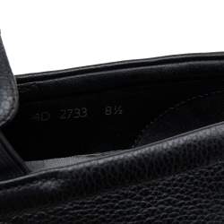 Pre Owned Prada Sport Black Leather Slip On Sneakers Size 42.5