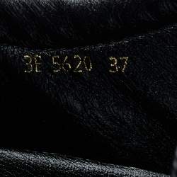 Pre Owned Prada Sport Navy Blue/Black Nylon And Leather Low Top Sneakers Size 37