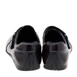 Prada Sport Two Tone Leather Single Strap Monk Shoes Size 42