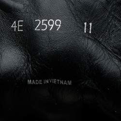 Pre Owned Prada Sport Black Leather Low Top Sneakers Size 45