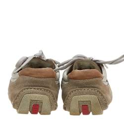 Pre Owned Prada Sport Multicolor Leather And Nylon Low Top Sneakers Size 41