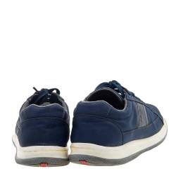 Prada Sport Navy Blue Nylon Low Top Sneakers Size 43