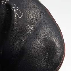 Pre Owned Prada Sport Black/Red Leather And Camo Print Nylon High Top Sneakers Size 42.5