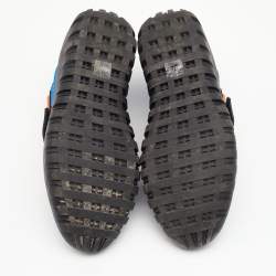 Pre Owned Prada Sport Multicolor Rubber And Nylon Velcro Strap Scuba Low Top Sneakers Size 41.5