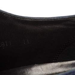 Pre Owned Prada Sport Navy Blue/Black Leather Lace-Up Sneakers Size 45.5