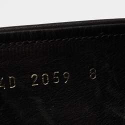 Prada Sport Black Leather Slip-On Loafers Size 42