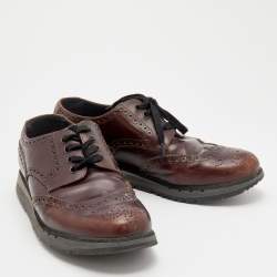 Prada Sport Brown Leather Brogue-Derby Size 41