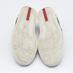 Pre Owned Prada Sport Black Leather Slip On Sneakers Size 41