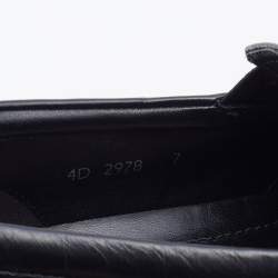 Pre Owned Prada Sport Black Leather Slip On Sneakers Size 41