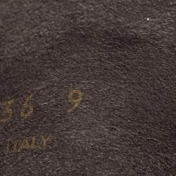 Pre Owned Prada Sport Grey Knit Fabric Low Top Sneakers Size 43