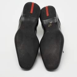 Pre Owned Prada Sport Black Patent Leather Lace-Up Derby Size 45