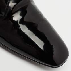 Pre Owned Prada Sport Black Patent Leather Lace-Up Derby Size 45
