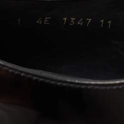 Pre Owned Prada Sport Black Patent Leather Lace-Up Derby Size 45