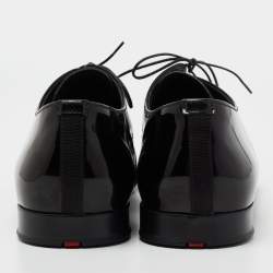 Pre Owned Prada Sport Black Patent Leather Lace-Up Derby Size 45