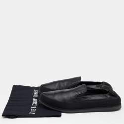 Pre Owned Prada Sport Black Leather Scrunch Slip On Sneakers Size 43