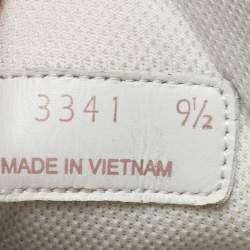 Pre Owned Prada Sport White Leather Low-Top Sneakers Size 43.5