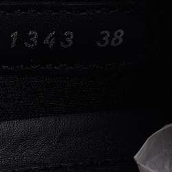 Pre Owned Prada Sport Patent Leather and Mesh Velcro Low Top Sneakers Size 38